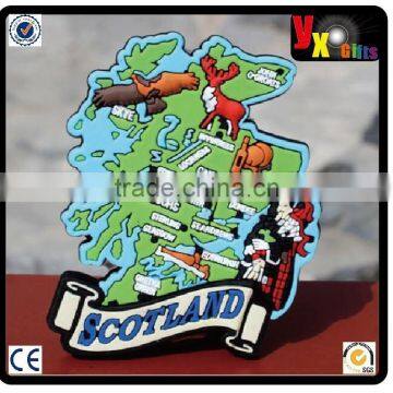 TOURIST SOUVENIR Rubber FRIDGE MAGNET ----- Scotland