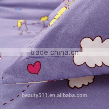 Trade Assurance 100%cotton Bed Sheet Quilt Cover Pillow Case BS352 photo-4