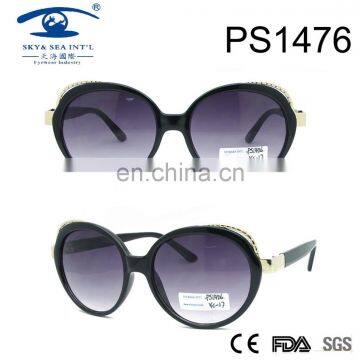 UV400 big frame elegant fashion woman round sunglasses