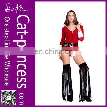 Fashion pretty red santa costumes ladies wear