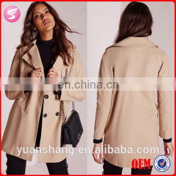 High Quality Fashion Women Korean Trench Coat Wholesale