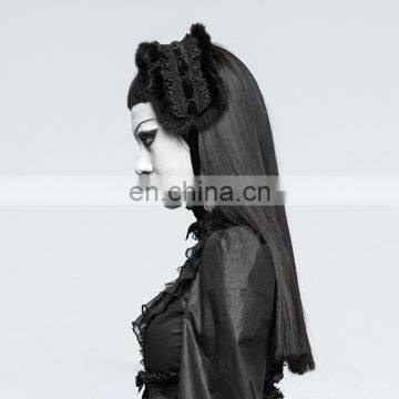 Pyon Pyon Gothic Lolita Black Collar-headband LS-046 photo-2