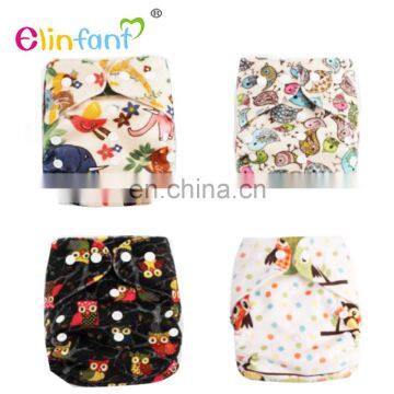 Elinfant All in One Baby Washable Cloth Diaper Nappy minky reusable baby pocket diapers