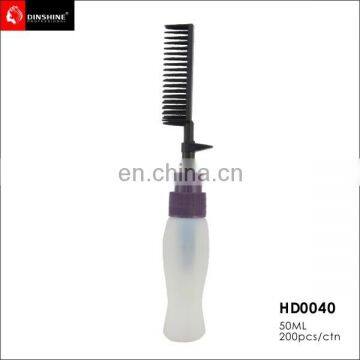 new design easy take care the hair dye spray bottle comb in guangzhou