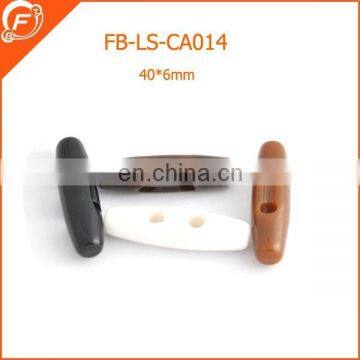 plastic acrylic horn toggle button for coat garments