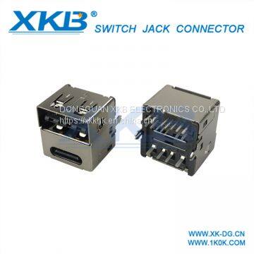 Double-layer Usb-c Socket/type-c Mother Seat +USB Double-sided Insert. photo-2