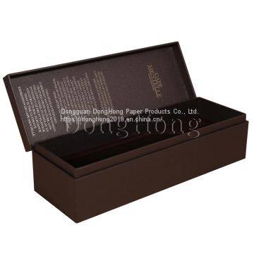Hinged Packaging Wine Boxes with Foam Insert