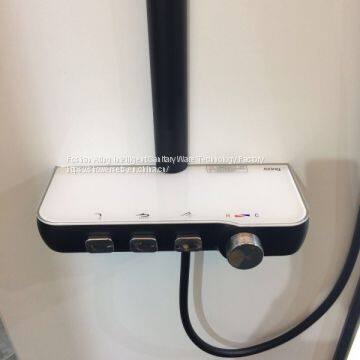 IT-P003B Shower Systems With Platform Foshan Factory Black Colour Luxury Rain Shower 3 Functions photo-2