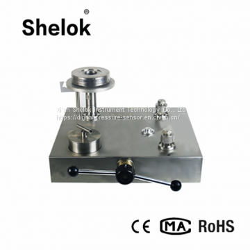 Oil hydrualic piston dead weight tester for pressure gauge