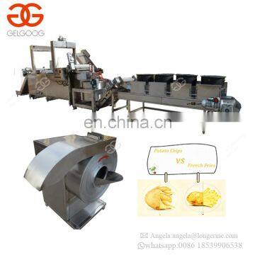 Commercial Used Full Automatic Frozen Sweet Potato Chips French Fries Making Machine Pommes Frites Production Line For Sale