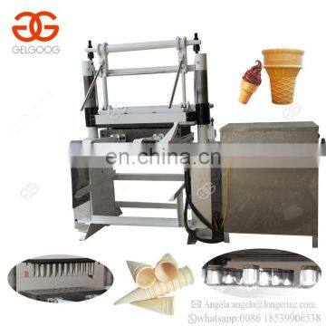 High Efficiency Gas Type Semi Automatic Wafer Cone Cup Bowl Baking Making Snow Ice Cream Cone Maker Machine