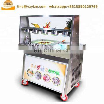 Fruit Fried Ice Cream Roll Machine Fry Flat Pan Ice Cream Machine photo-3