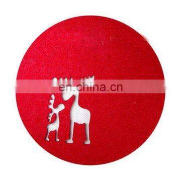 Felt Place Mats Glass Coasters Round Table Mat photo-6