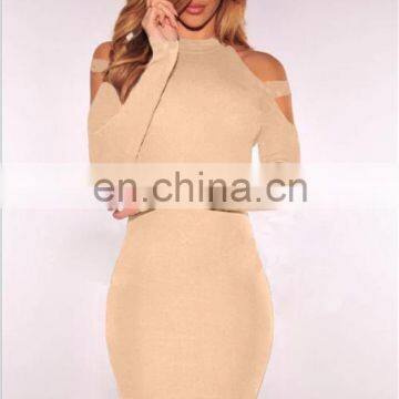 Fashion Summer Nude Strapless Dress for Woman photo-2