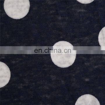 Stock Lot 100% Linen Dot Print Jersey Fabric for High-end Apparel photo-2