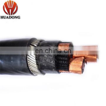 3X150mm2 Medium voltage PVC sheathed XLPE insulated copper power cable