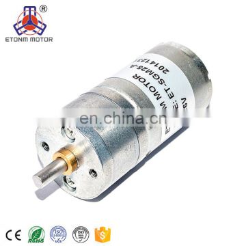 25mm 12V 24V DC permanent magnet high torque 12 volt motor