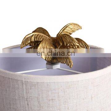 European Style Coconut Palm Shape Vintage Gold Monkey Table Lamps for Hotel Home Decor photo-4