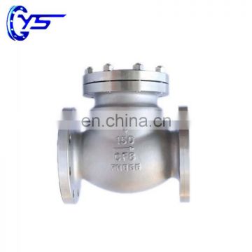 ANSI ASME CF3 CF8 300LB 8" 10" 12" Swing Check Valve With Flange Connection