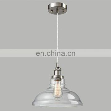 Classic and industrial Vintage Style 1-Light Pendant Glass Hanging Light