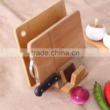 Custom Logo Small Bamboo Cutting Board Holder,Knives Holders