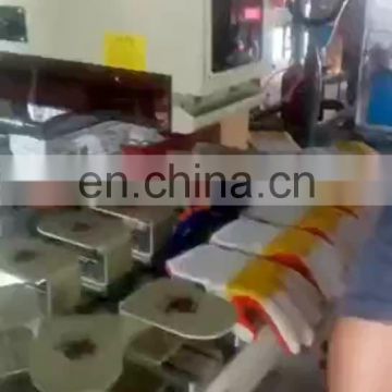 4 color conveyor belt Automatic pad printing machine for Site handling gloves