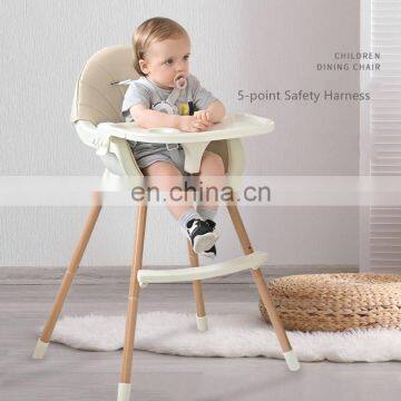Multifunction Height Adjustable Baby Dining Chair Children Play Chair High Chair photo-6