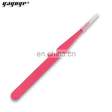 Yayoge Custom Stainless Steel Manicure Nail Tweezer With Cheapest Price Eyelash Extension Tweezers Nail Tools Supplier