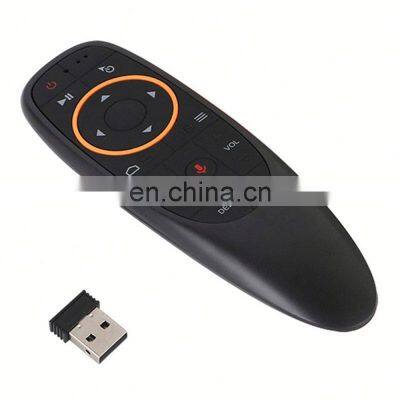 Custom G10 2.4g voice universal mini keyboard air mouse tv remote controls for android tv box