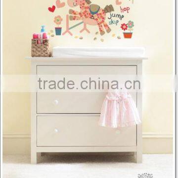 Pink owl, Blue Monkey, Cute lion, brown bear wall sticker for kids' room