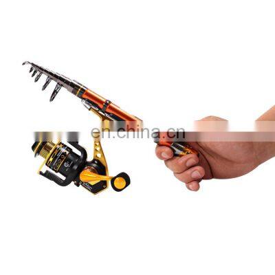 Carbon Fiber Fishing Rod Telescopic Fishing Rod Small Mini Sea Fishing Rod and Reel Set photo-5