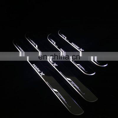 Led Door Sill Plate Strip for Toyota Mark x Dynamic Sequential Style Welcome Light Pathway Accessories