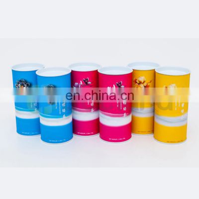 round incense stick tea packaging box with tin lid