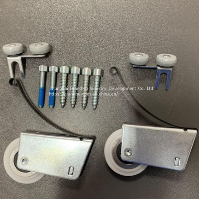 Asymmetric top rollers sliding door rollers set