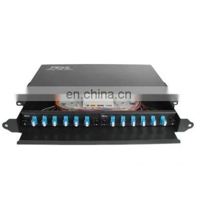 Sliding Type Fully Equipped FTTH 24 Port 24 CORE LC Indoor Fiber Optic Patch Panel