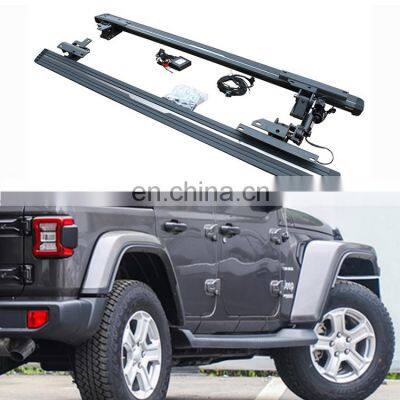 electric pedal electric running boards for Jeep Wrangler Rubicon 2 doors 2018+