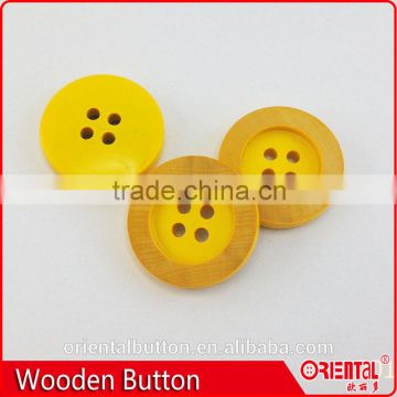 wooden suits button with 4-holes