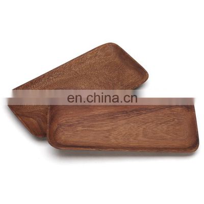 custom nordic style eco-friendly delicate rustic serving trays wood 24.8x12.8x2cm