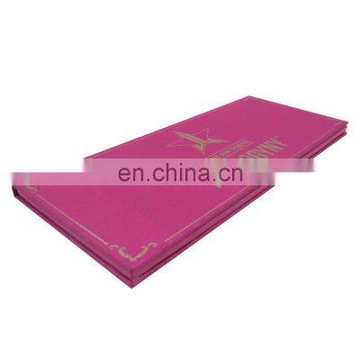 Custom Paper Korean Cardboard Cosmetics Pallet Empty Makeup Organizer Case 10 Pan Eyeshadow Palette Packaging
