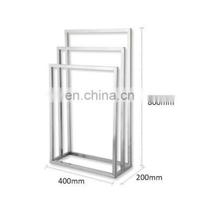 Hot sale Modern hot sale standing bathroom three layer stainless steel towel rack household  towel rack