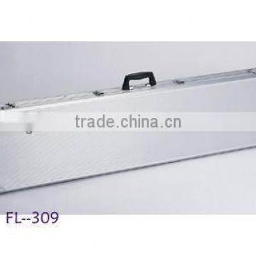 black aluminium gun case with wave foam