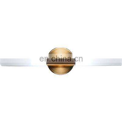 Nordic Gold Wall Lamp Bedroom Bedside Light For Living Room Background Wall Lighting Simple Modern Mirror Front Lamp