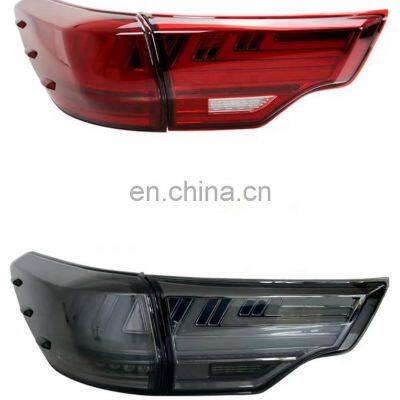 upgrade to full led through taillight taillamp with dynamic for TOYOTA Highlander rear lamp rear light 2015-2021