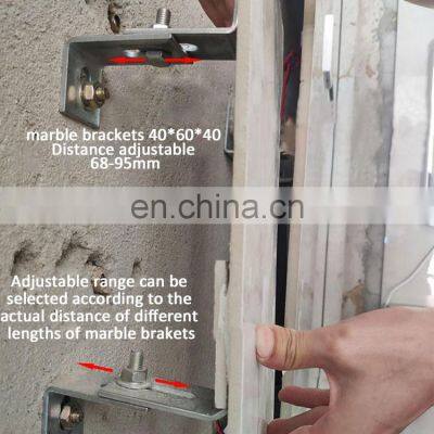 OEM Stainless Steel L Shape Wall Mounting Granite Stone Marble Angle Fittings Bracket