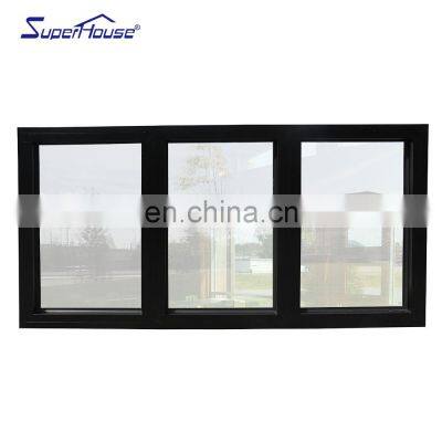 Superhouse aluminum fixed windows/hurricane rated windows/aluminium double glazed windows