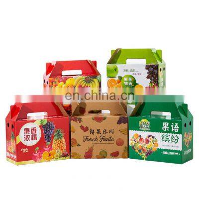 OEM Supplier China Factory Customized Logo Print 5 Ply Hard Cardboard Paper Corrugated Packing Fruit Carton Box Packaging