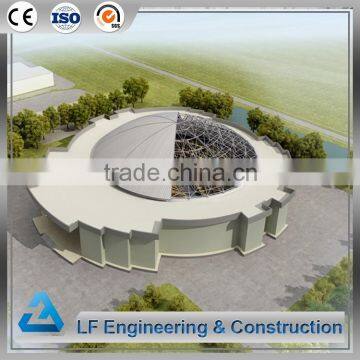 High quality long span steel dome structure conference hall design