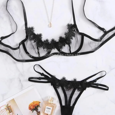 Mesh Underwire Lingerie Set