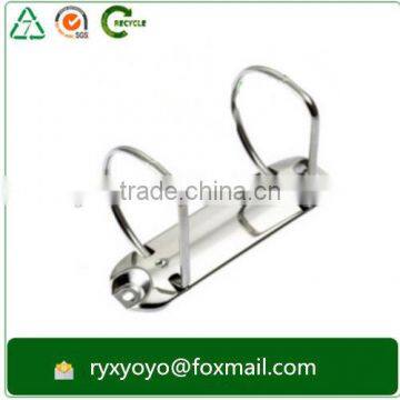 china manufacturer metal 2D ring binder clip for office folders