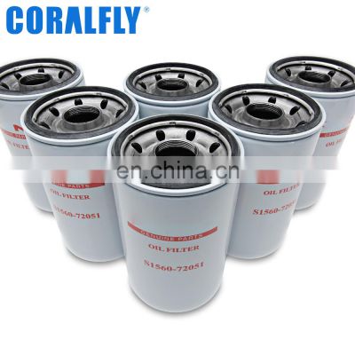 Coralfly Truck Parts Filtro De Aceite 15607-1480 15601-E0230 15613-E0110 15607-2051 for Hino Filter